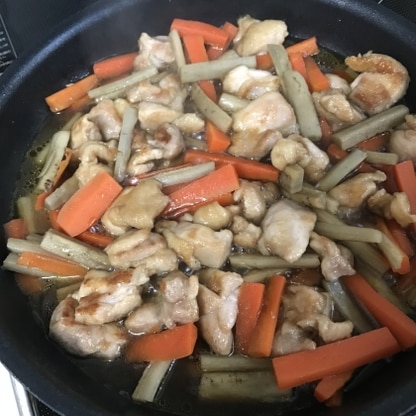 鶏もも肉で作りました。ご飯がすすむお味で、とても美味しかったです。ごちそうさまでした♪